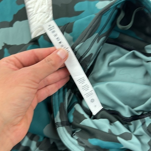 Lululemon Base Pace High-Rise Running Tight 25" Heritage 365 Camo Tidewater Teal - Picture 6 of 6
